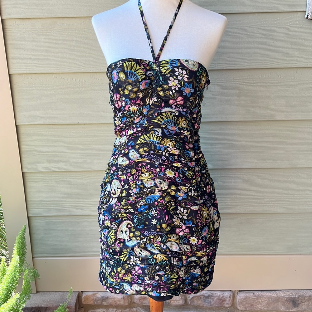 ZARA Ruched Mini Dress - Picture 1 of 10